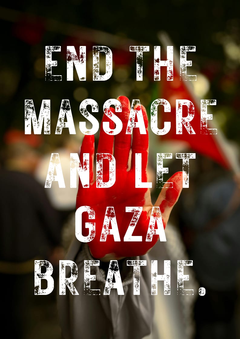 Enough is Enough 

End the Massacare.
Let Gaza Breathe.

#IndiaWithPalestine