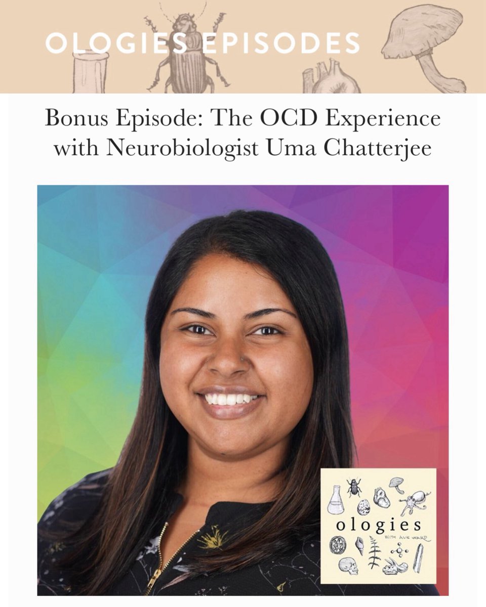 #OCDAwareness+Uma🤝 <a href="/Ologies/">Ologies is on blooski</a> with @AlieWard—the #1 science podcast in the WORLD! 🥹

Honored to share my <a href="/Ologies/">Ologies is on blooski</a> episode on ALL things #RealOCD lived experience + research! Thank you Alie for having me &amp; Dr. Wayne Goodman on for 2 episodes!🫶🏾🙏🏾

Tune in👉🏾 alieward.com/ologies/ocdbon…