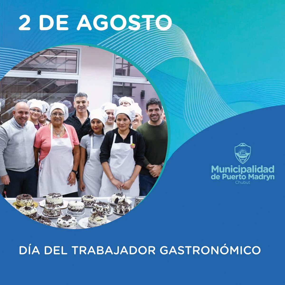 En su día, saludamos a cada uno de los trabajadores gastronómicos, especialmente a quienes lo hacen en #PuertoMadryn, siendo fundamentales para uno de los principales motores económicos de nuestra ciudad.