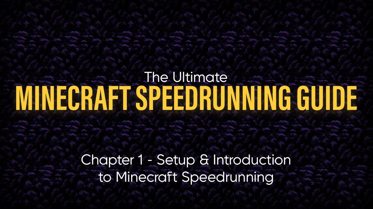 You thought the cool announcements were over? NOPE!

Today I'm publishing Chapter 1 of a 6 Chapter guide aimed at being an evergreen FREE resource for Minecraft Speedrunning, exclusively on <a href="/TryMetafy/">Metafy</a>.

I'm incredibly grateful to Metafy for giving me the resources to making