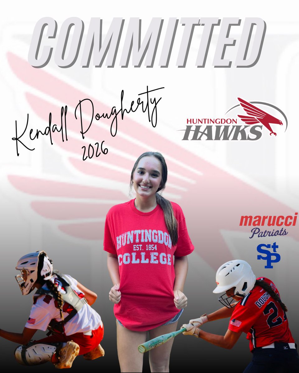 Marucci Patriots GC (@maruccipatsgc) on Twitter photo We are so excited to announce Kendall Dougherty <a href="/Kendall_jd2008/">Kendall Dougherty</a> , 2026- C/OF from St. Paul’s High in Mobile, AL, has committed to play softball at Huntingdon College. We are so proud of you Kendall! Thank you to Coach Casey <a href="/CoachCasey_HC/">Casey Chrietzberg</a> for giving her this opportunity and we We are so excited to announce Kendall Dougherty <a href="/Kendall_jd2008/">Kendall Dougherty</a> , 2026- C/OF from St. Paul’s High in Mobile, AL, has committed to play softball at Huntingdon College. We are so proud of you Kendall! Thank you to Coach Casey <a href="/CoachCasey_HC/">Casey Chrietzberg</a> for giving her this opportunity and we