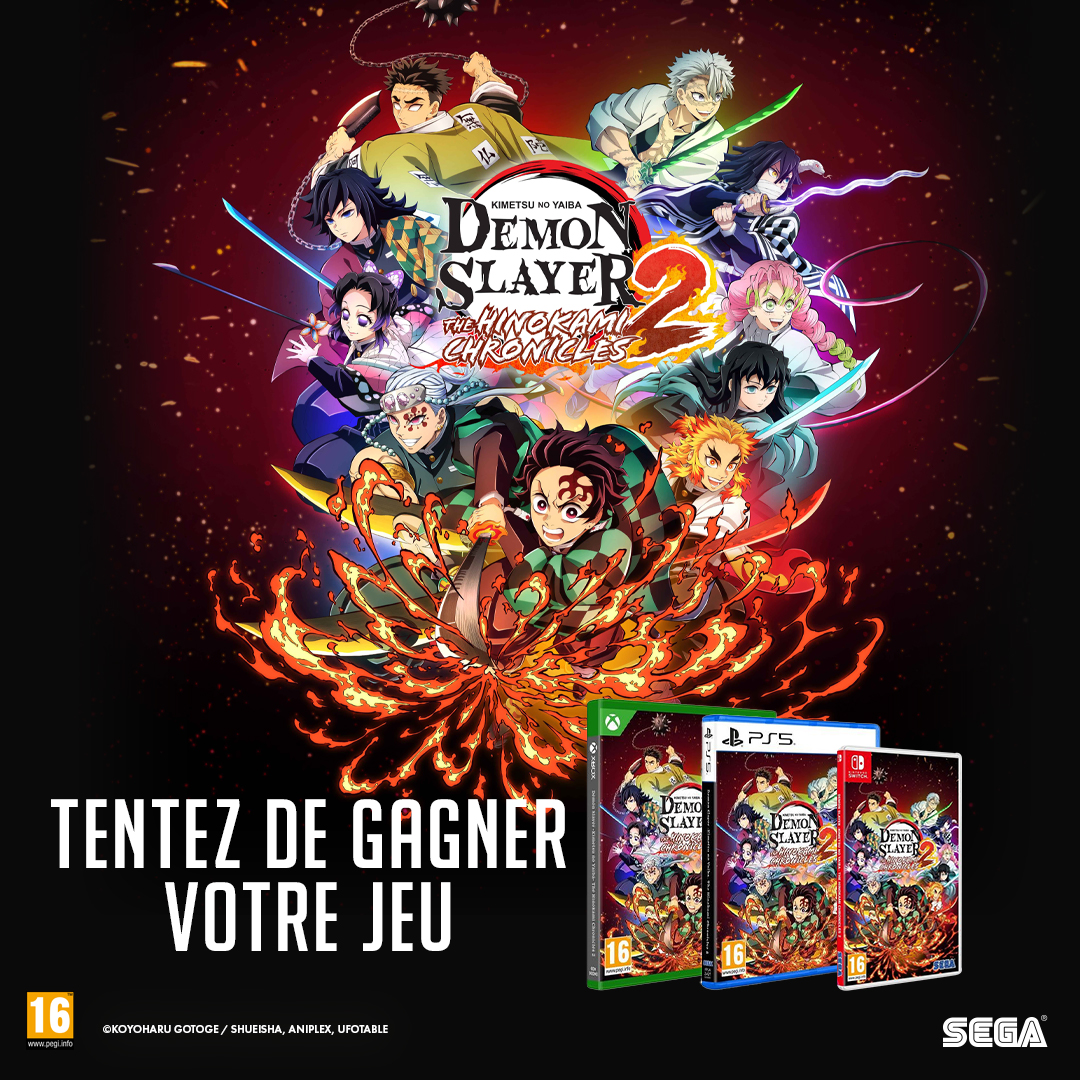 Micromania-Zing (@micromania_fr) on Twitter photo Rendez-vous mardi pour la sortie de Demon Slayer -Kimetsu no Yaiba- The Hinokami Chronicles 2 🇯🇵
Pour l'occasion, on vous propose de remporter un jeu, support au choix ⤵️
👺 Like, RT & Follow <a href="/Micromania_Fr/">Micromania-Zing</a>
👺 Mentionner en réponse un ami avec #MicromaniaDemonSlayer Rendez-vous mardi pour la sortie de Demon Slayer -Kimetsu no Yaiba- The Hinokami Chronicles 2 🇯🇵
Pour l'occasion, on vous propose de remporter un jeu, support au choix ⤵️
👺 Like, RT & Follow <a href="/Micromania_Fr/">Micromania-Zing</a>
👺 Mentionner en réponse un ami avec #MicromaniaDemonSlayer