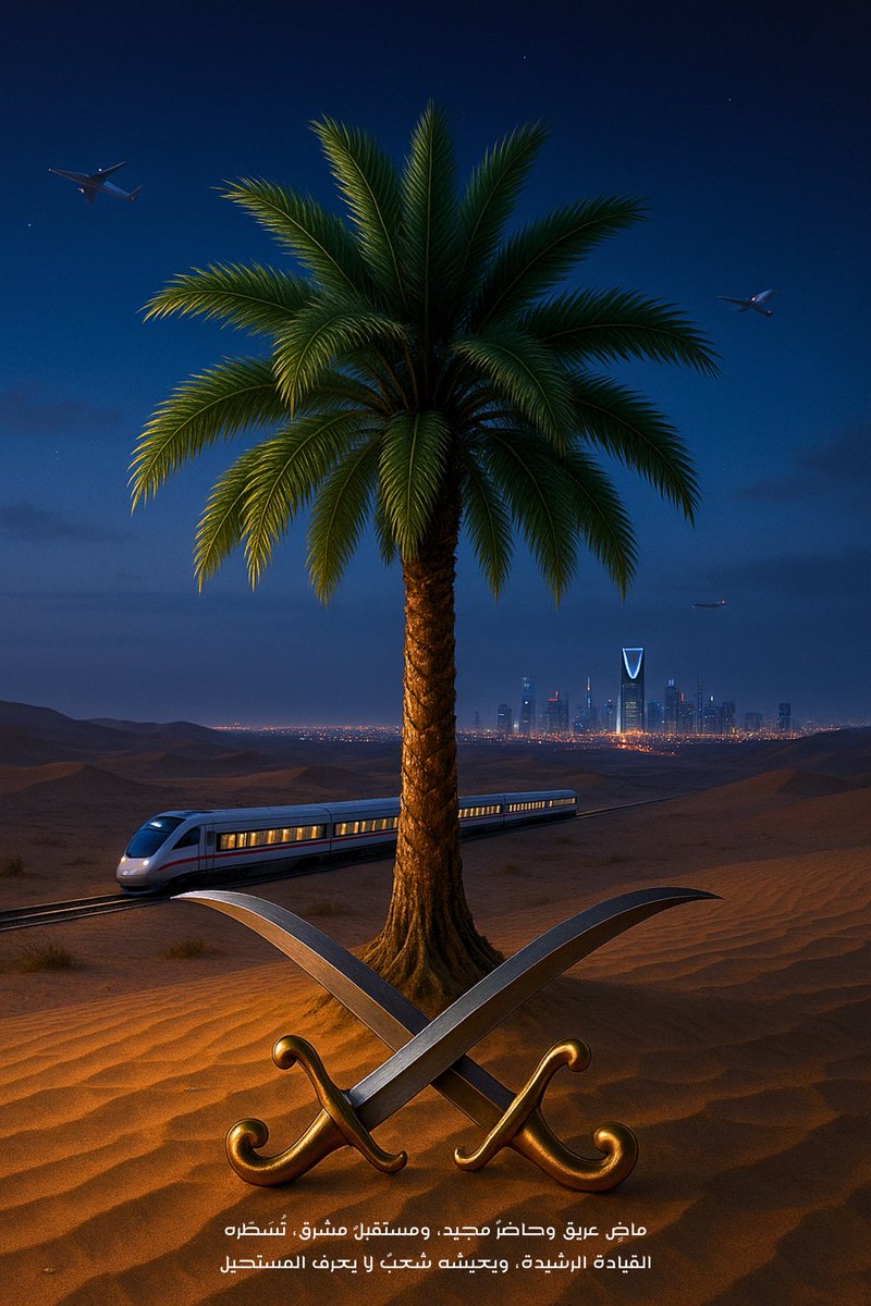 ماضٍ عريق، وحاضرٌ مجيد، ومستقبلٌ مشرق، تُسَطّره القيادة الرشيدة، ويعيشه شعبٌ لا يعرف المستحيل #ولي_العهد_الامير_محمد_بن_سلمان