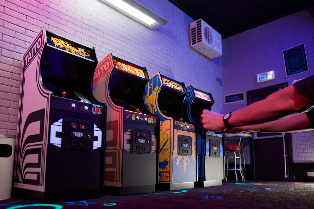 TINY TAITO TITANS!

These highly detailed, fully-playable 1/4 scale replicas are as close to the original arcade machines as you can get! [Link in comments]

✅ Made of wood, just like the originals
✅ Illuminated marquees + coin doors
✅ Rechargeable battery for portable play
✅