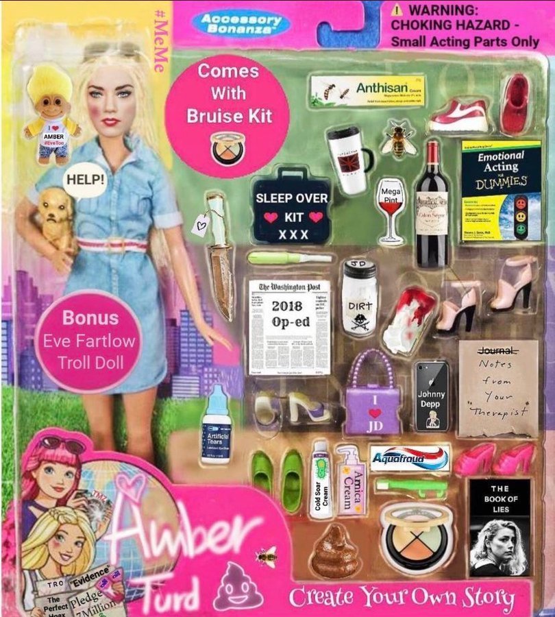 This will never stop being funny! Get your #AmberTurd doll today!!!