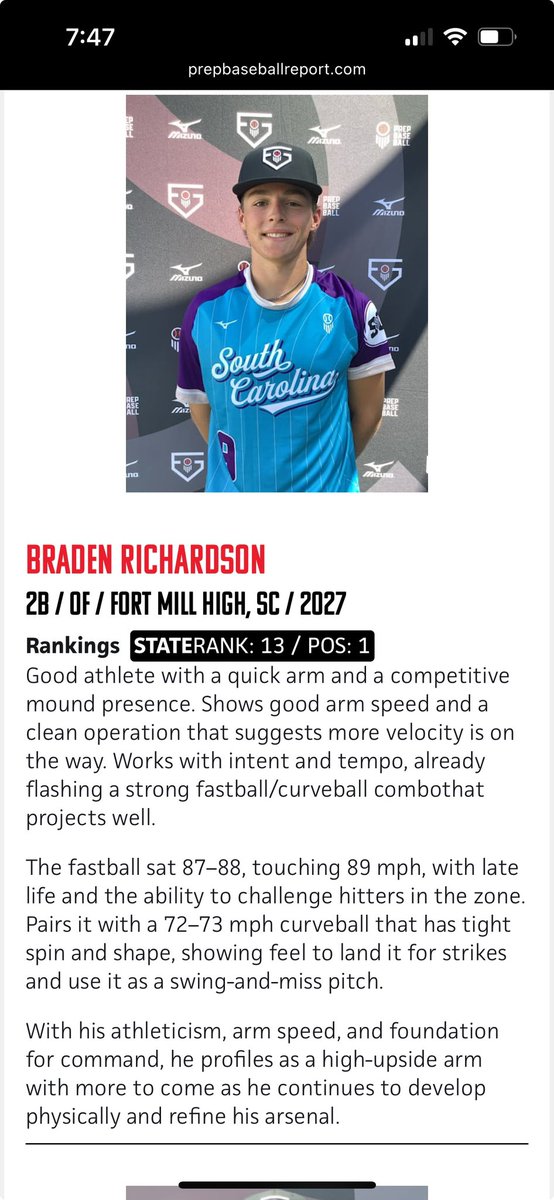 Thank you <a href="/PrepBaseball_SC/">Prep Baseball South Carolina</a> for the Write up! <a href="/SammyEsposito41/">Sammy Esposito</a> <a href="/ShooterHunt/">Shooter Hunt</a> <a href="/IanSmittyGA/">Ian Smith</a> <a href="/Stewie_2/">Drew Stewart™️</a> <a href="/_SeanSmith23_/">Sean Smith</a> <a href="/ToddFriedman10/">Todd Friedman</a> <a href="/advocacy_base/">Advocacy Baseball Consultants</a> <a href="/tybuttrey_/">Ty Buttrey</a> <a href="/prepbaseball/">Prep Baseball</a>