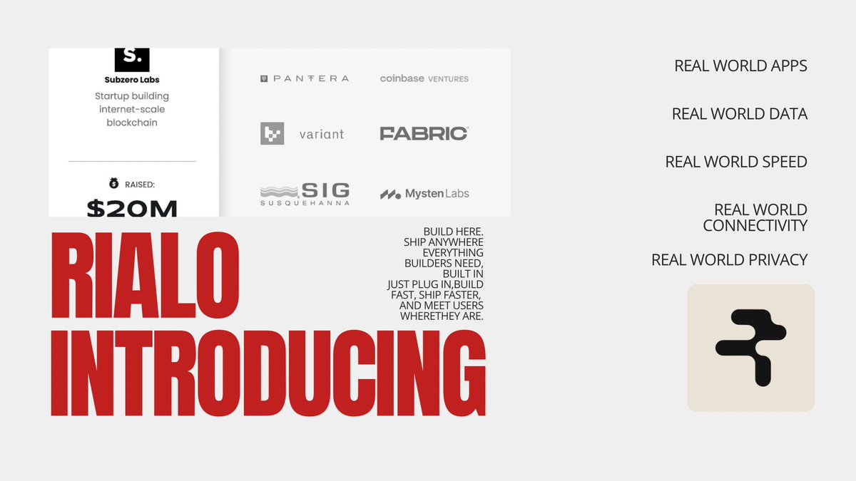 DebAnthor's tweet photo. Treds 1/9 Introducing Rialo A Blockchain Built for the Real World! 🚀Web3 apps often feel clunky & disconnected. Rialo aims to change that by bringing seamless, real-world experiences to blockchain. #Rialo #Blockchain #Web32 https://t.co/GrPOWv60ie
