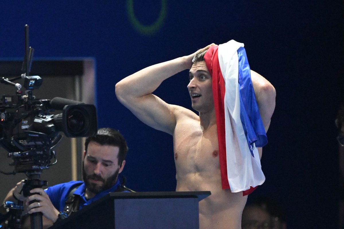 #EnDirect #Singapour2025 #Natation
Maxime Grousset conquiert son deuxième sacre sur 100 m papillon et signe un nouveau record d'Europe 👉🏼 ffnatation.fr/actualites/act…
📸 KMSP / L. HAHN 
#TeamFrance #TeamFFN
