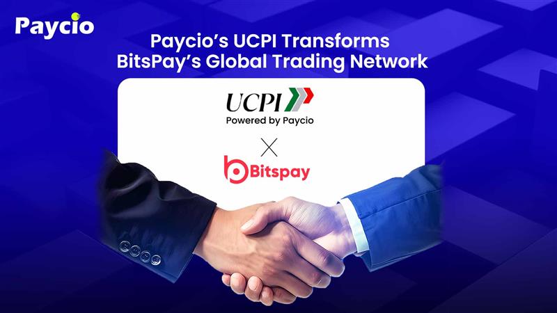 🚀 Major Milestone Achieved! 🌍
 Paycio’s UCPI protocol is now LIVE with BitsPay, revolutionizing peer-to-peer crypto trading for over 4.5 million global users!
🔗 What this means:
The integration of UCPI (Unified Crypto Payments Interface) with BitsPay marks a transformational