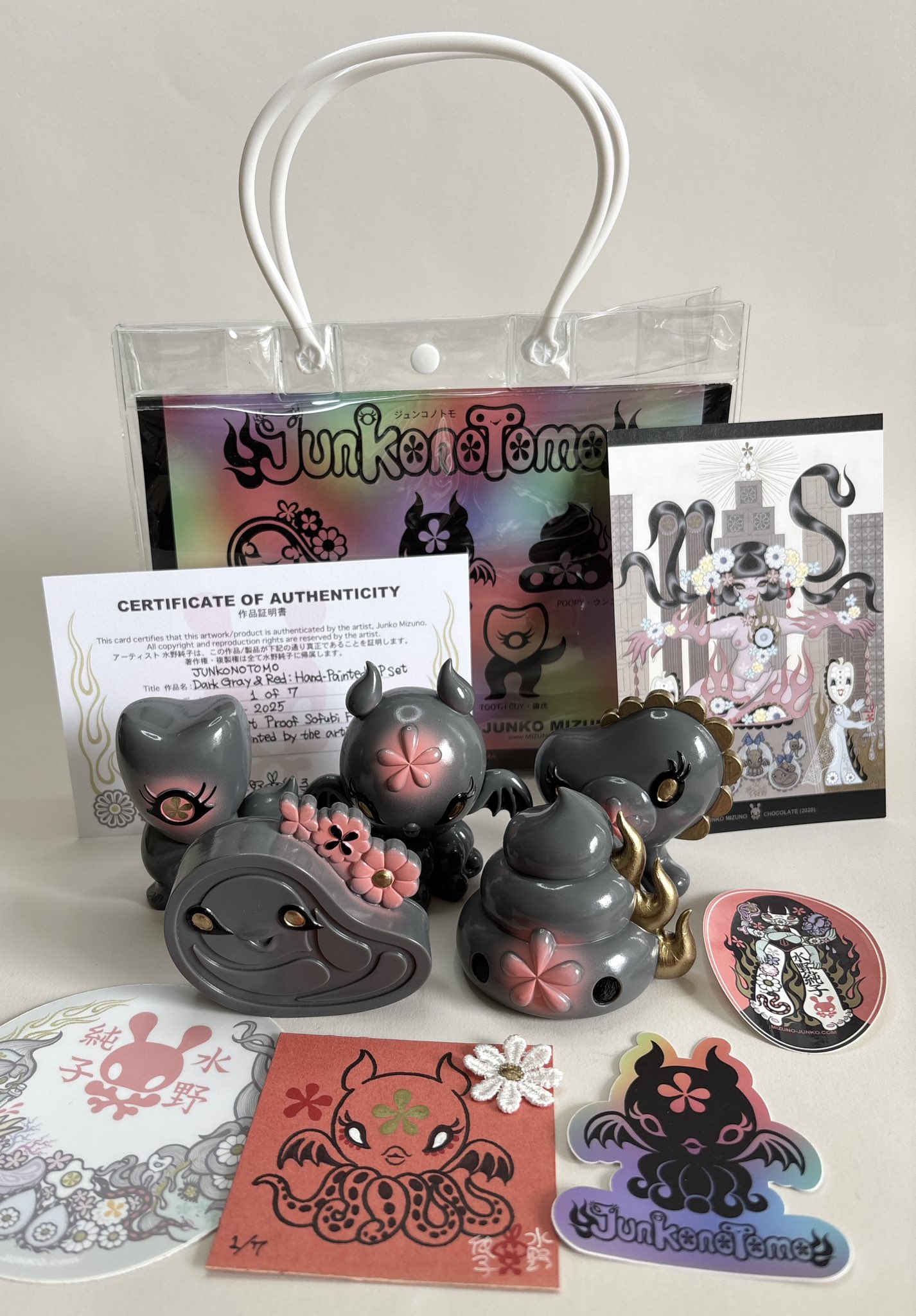 junko mizuno フィギュア　５点 Junkonotomo Luminous Matcha GID Set of 5 by Junko Mizuno