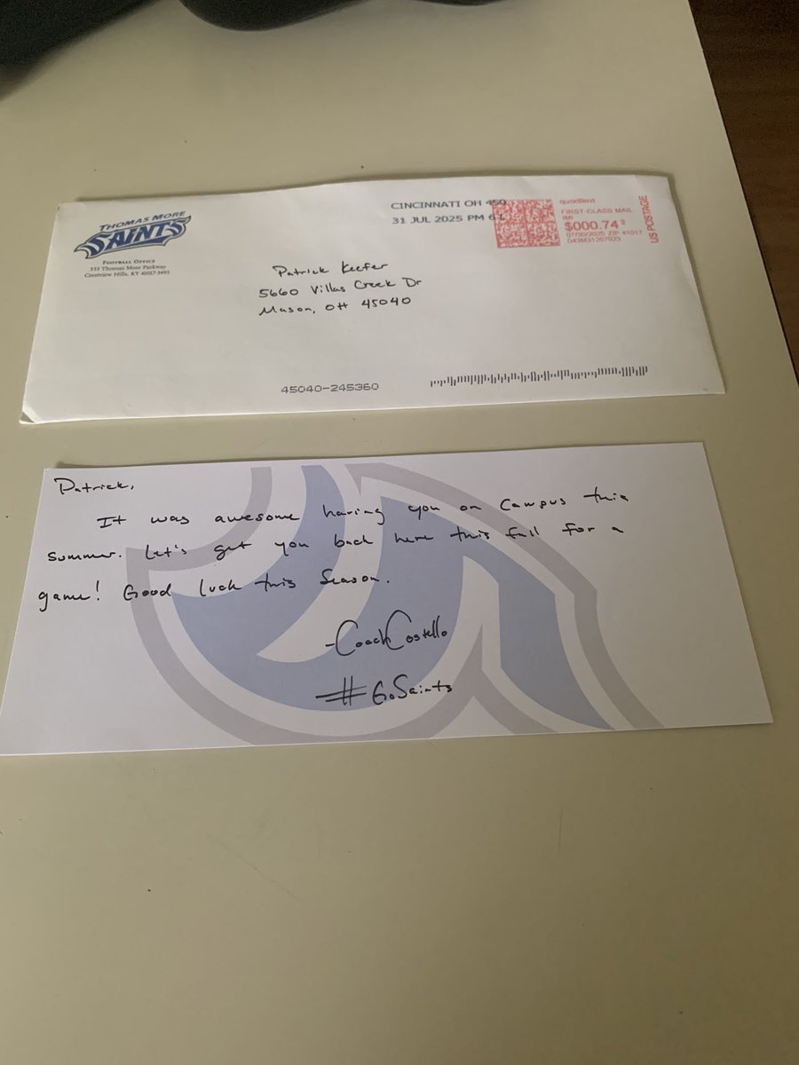 Thank you coach Costello for the letter!! 
<a href="/CoachCostello/">Dillon Costello</a> <a href="/CoachNorwell/">Chris Norwell</a> 
<a href="/FenwickFootball/">Falcon Football</a> <a href="/wingtfreddyc/">Fred Cranford</a>