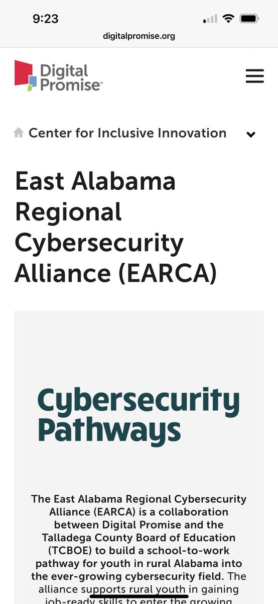 @tcboecareertech (@tcboecareertech) on Twitter photo EARCA - <a href="/TCBOE/">Talladega Co Schools</a> is proud to launch our Regional partnership! Read more about it in the link below digitalpromise.org/inclusive-inno… EARCA - <a href="/TCBOE/">Talladega Co Schools</a> is proud to launch our Regional partnership! Read more about it in the link below digitalpromise.org/inclusive-inno…