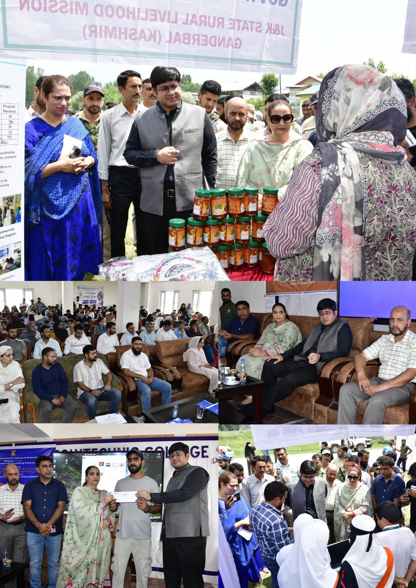 One Day Entrepreneurship Mela held under #MissionYUVA at Polytechnic College Gbl. DC <a href="/JatinKishore7/">Jatin Kishore</a>  urged youth to pursue their entrepreneurial dreams, assuring them of full administrative and financial backing from DPR preparation to bank linkage.
<a href="/OfficeOfLGJandK/">Office of LG J&K</a>
<a href="/diprjk/">Information & PR, J&K</a>