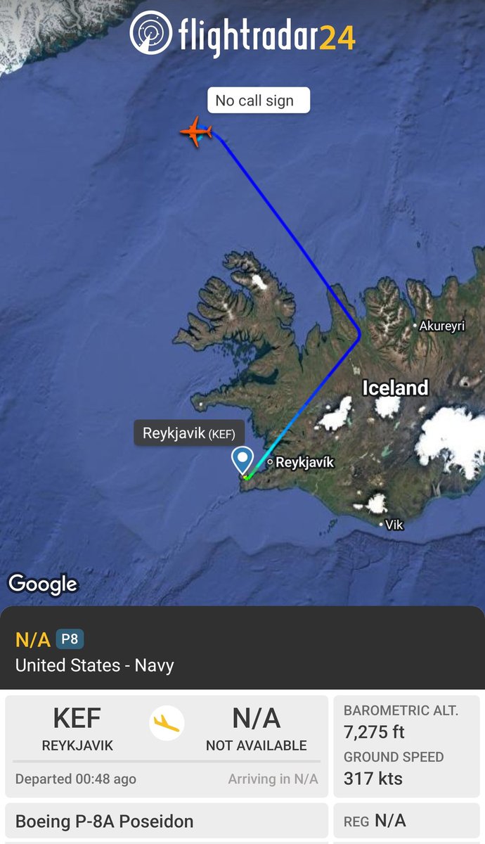sipjack1776's tweet photo. P-8A 🇺🇲
#AE679D
Operating over the Denmark Strait
@Borrowed7Time @N214WN https://t.co/Vz7EczlsNI