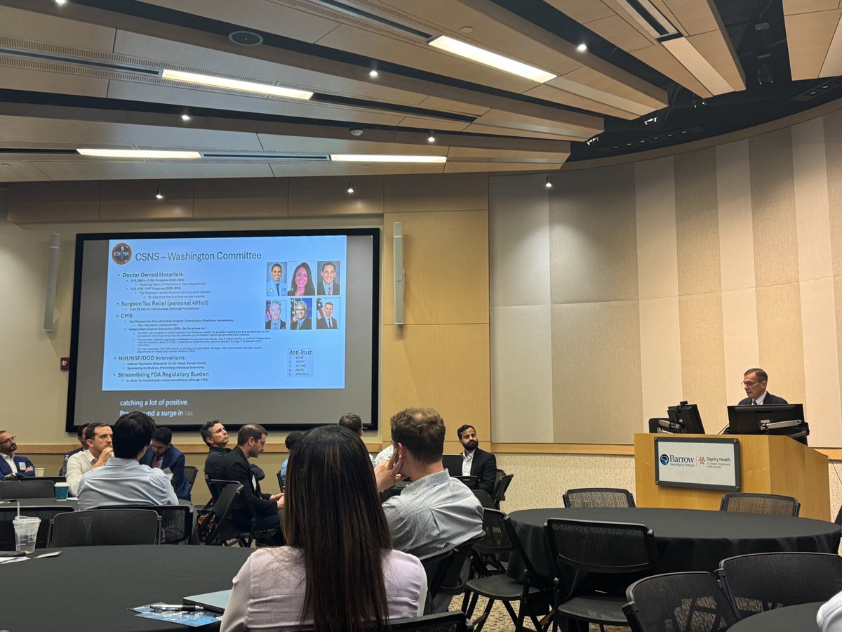 Thrilled to see <a href="/AANS_President/">E. Sander Connolly, Jr., MD, FAANS</a> Sander Connolly promoting the VALUE of the neurosurgeon at the <a href="/NREFORG/">NREF</a> MIS &amp; Emerging Technologies spine course this weekend at <a href="/BarrowNeuro/">BarrowNeurological</a> !!!