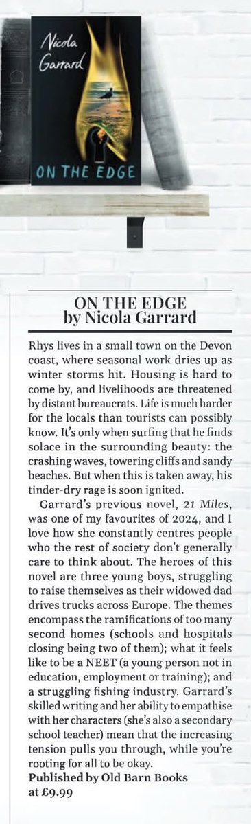 Nicola Garrard (@nmgarrard) on Twitter photo I love this review of #OnTheEdge by <a href="/DorsetMag/">Dorset Magazine</a>’s fiction editor, Jess Morency! 😎🥰🤩😊<a href="/oldbarnbooks/">oldbarnbooks</a> <a href="/PotterNicky/">Nicky Potter</a> I love this review of #OnTheEdge by <a href="/DorsetMag/">Dorset Magazine</a>’s fiction editor, Jess Morency! 😎🥰🤩😊<a href="/oldbarnbooks/">oldbarnbooks</a> <a href="/PotterNicky/">Nicky Potter</a>
