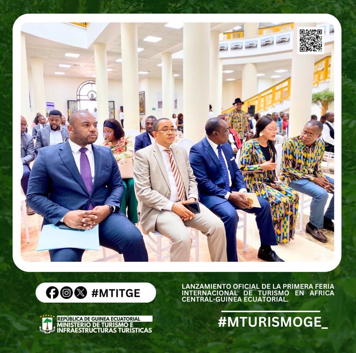 El Excmo. Señor Ministro de <a href="/MTurismoGE_/">MTITGE</a> Don Antonio Pedro OLIVEIRA BORUPÚ en nombre del Gobierno de la República de Guinea Ecuatorial presidió el acto del lanzamiento institucional de la Feria Internacional de Turismo de Africa Central Guinea Ecuatorial (FITAC-GE).