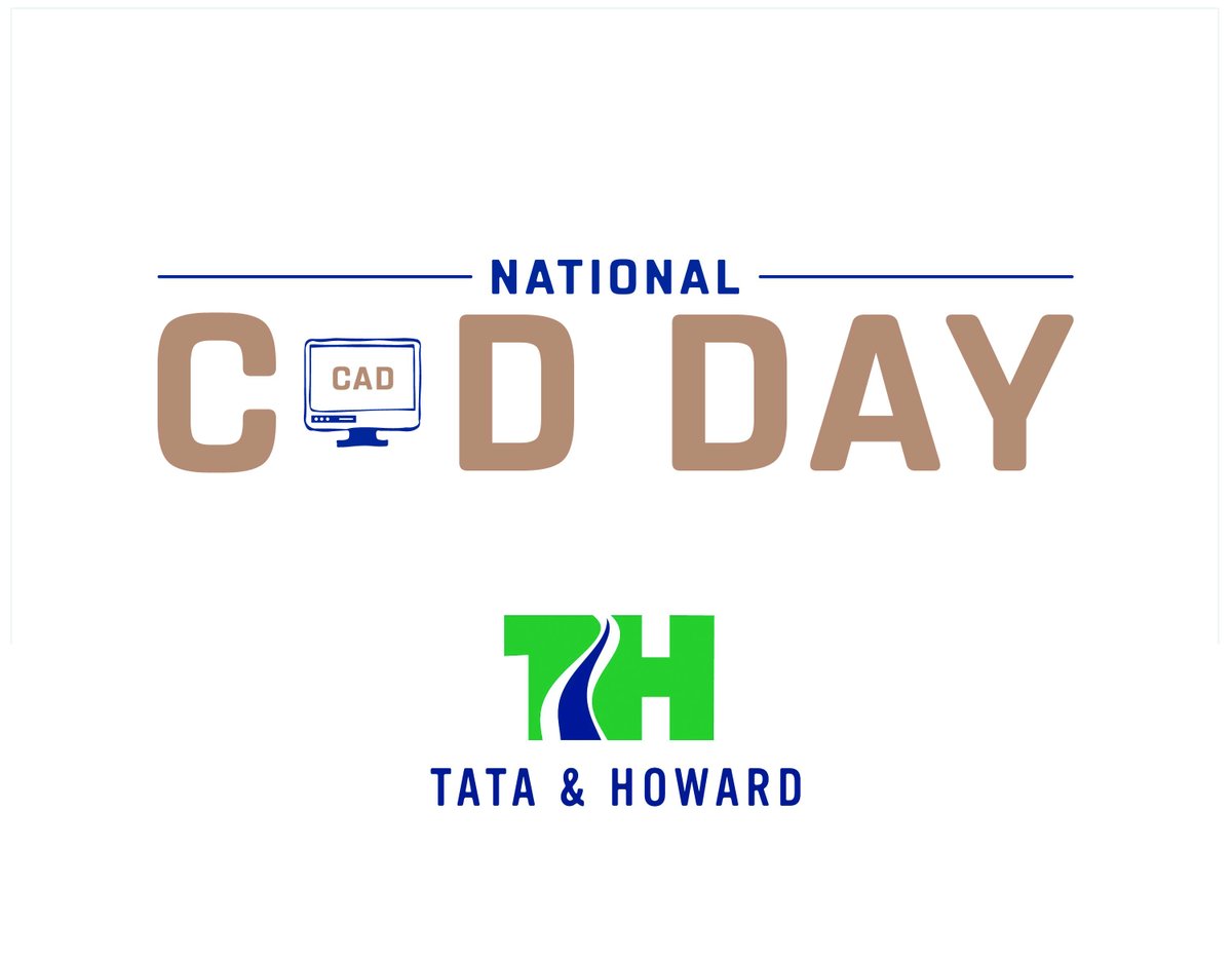 tataandhoward's tweet image. Happy National CAD Day! Here at T&H, we use AutoCAD daily in our work as water and wastewater engineers and can’t imagine our engineering life without CAD!
 
#CADDay
#computeraideddesign
#waterengineers