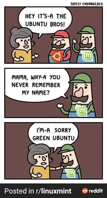 Stop calling Linux Mint Green Ubuntu