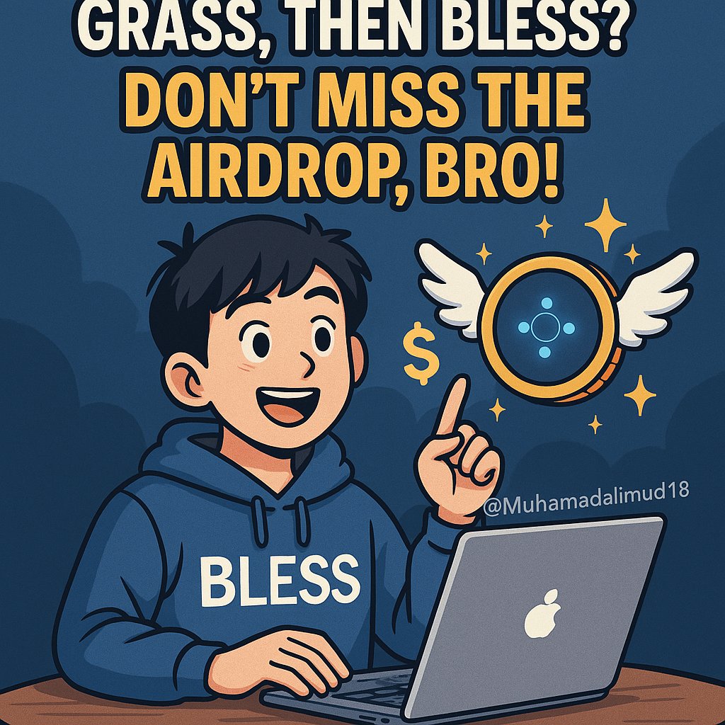 Muhamadalimud18's tweet photo. 🧵 Grass, then Bless? Don’t Miss the Airdrop, Bro! 💸
1/
Remember the $GRASS airdrop that made serious money?
It all started with a simple browser extension.
Now it’s Bless Network’s turn — and it’s still very early.
👇👇👇
#BlessNetwork #Airdrop #BLESS #DePIN #RunNode #Web3 https://t.co/RFxtQpQ5If