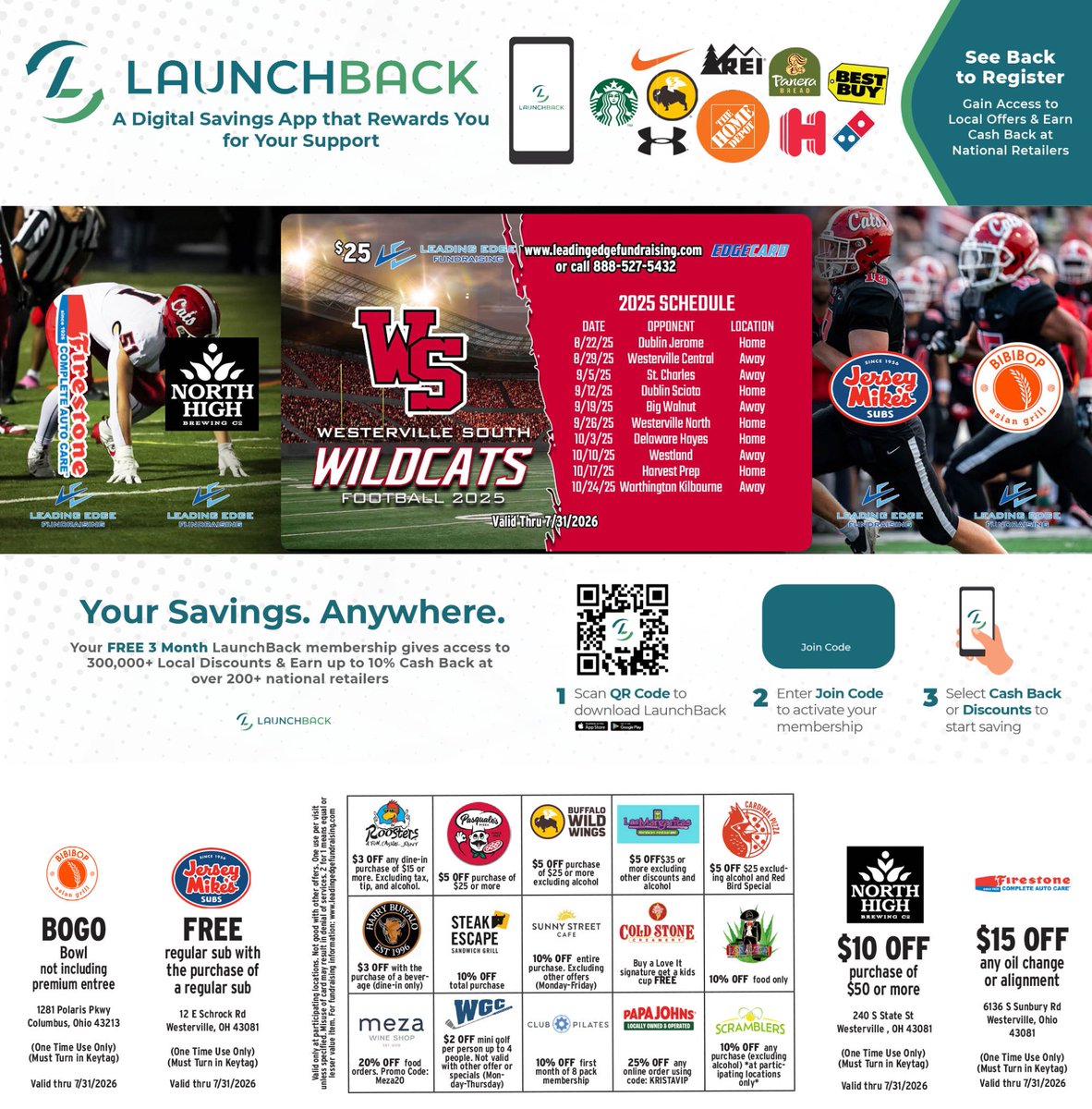 Leading Edge Columbus South (@le_columbuss) on Twitter photo Buy a Discount Card to support Westerville South Football <a href="/WSHSWildcatsFB/">WSHS Football</a> <a href="/SouthWildcats/">Westerville South Athletics</a> app.launchfundraising.com/FundraiserHome… Buy a Discount Card to support Westerville South Football <a href="/WSHSWildcatsFB/">WSHS Football</a> <a href="/SouthWildcats/">Westerville South Athletics</a> app.launchfundraising.com/FundraiserHome…