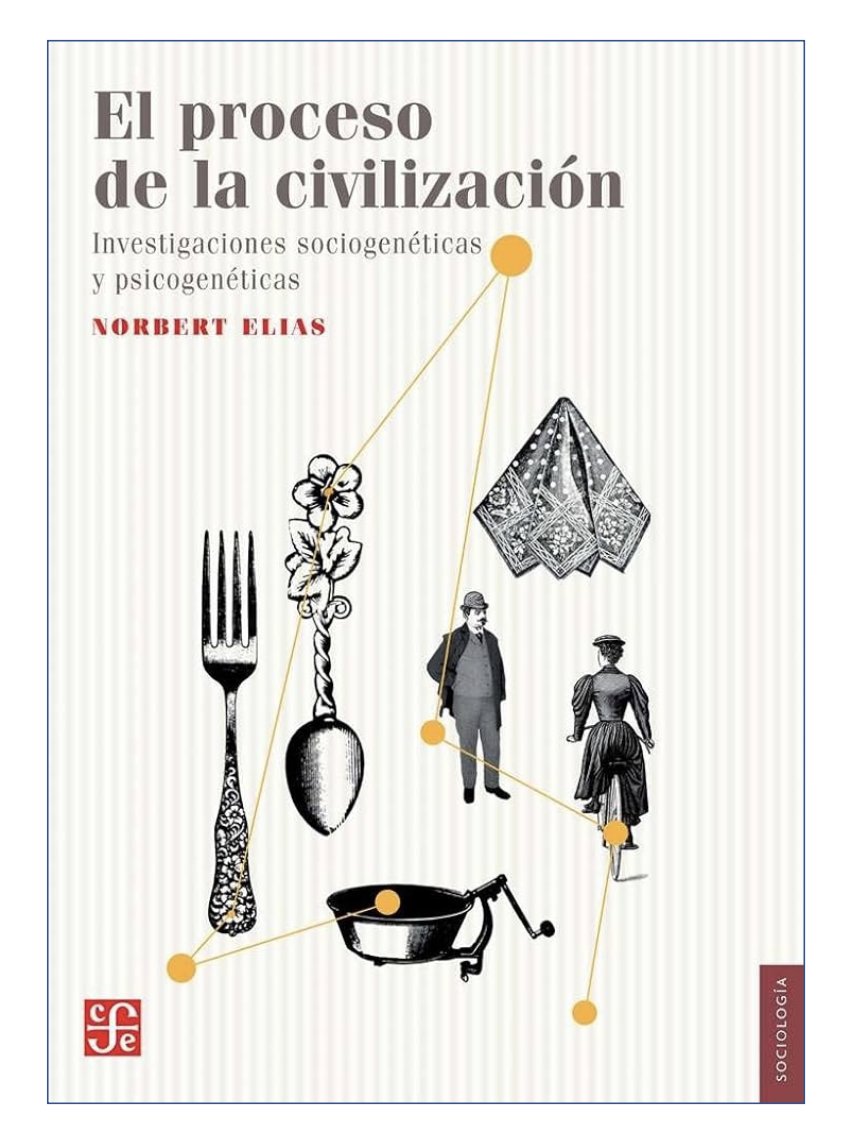 Norbert Elias

De Elias, una lectura muy recomendable es su libro 𝘌𝘭 𝘱𝘳𝘰𝘤𝘦𝘴𝘰 𝘥𝘦 𝘭𝘢 𝘤𝘪𝘷𝘪𝘭𝘪𝘻𝘢𝘤𝘪𝘰́𝘯. Cubre la historia de las costumbres y la formación del Estado en Europa desde 800 AD al 1900.

Descarga libre: dn721602.ca.archive.org/0/items/norber…