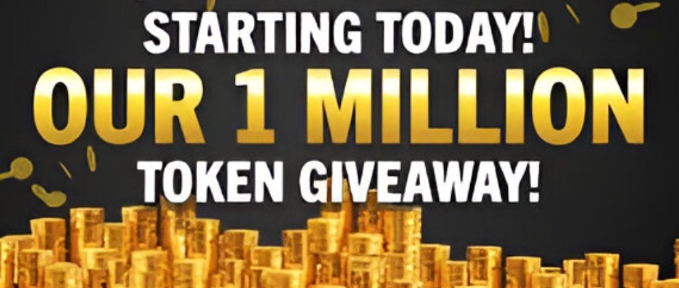 🎉1 MILLION TOKEN GIVEAWAY! 
We're giving away 1 MILLION tokens to 1 lucky winner! Join the fun for 7 days only!
✅ Follow us on X &amp; Telegram: t.me/lucky_supra
✅ Like &amp; Retweet this post
✅ Comment with your wallet address
Winner will be randomly selected! Good luck!