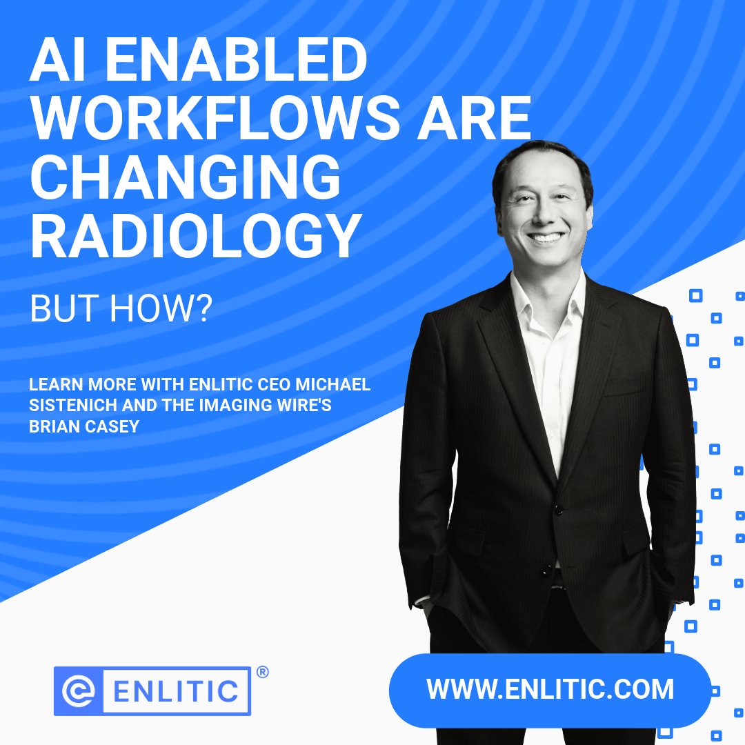 enlitic's tweet image. [INTERVIEW]:  AI-enabled workflows are changing radiology. 
In this candid interview between CEO Michael Sistenich and The Imaging Wire’s Brian Casey.
It’s not just innovation. It’s real-world application.
#RadiologyWorkflow #MedicalImaging zurl.co/FRFjs
