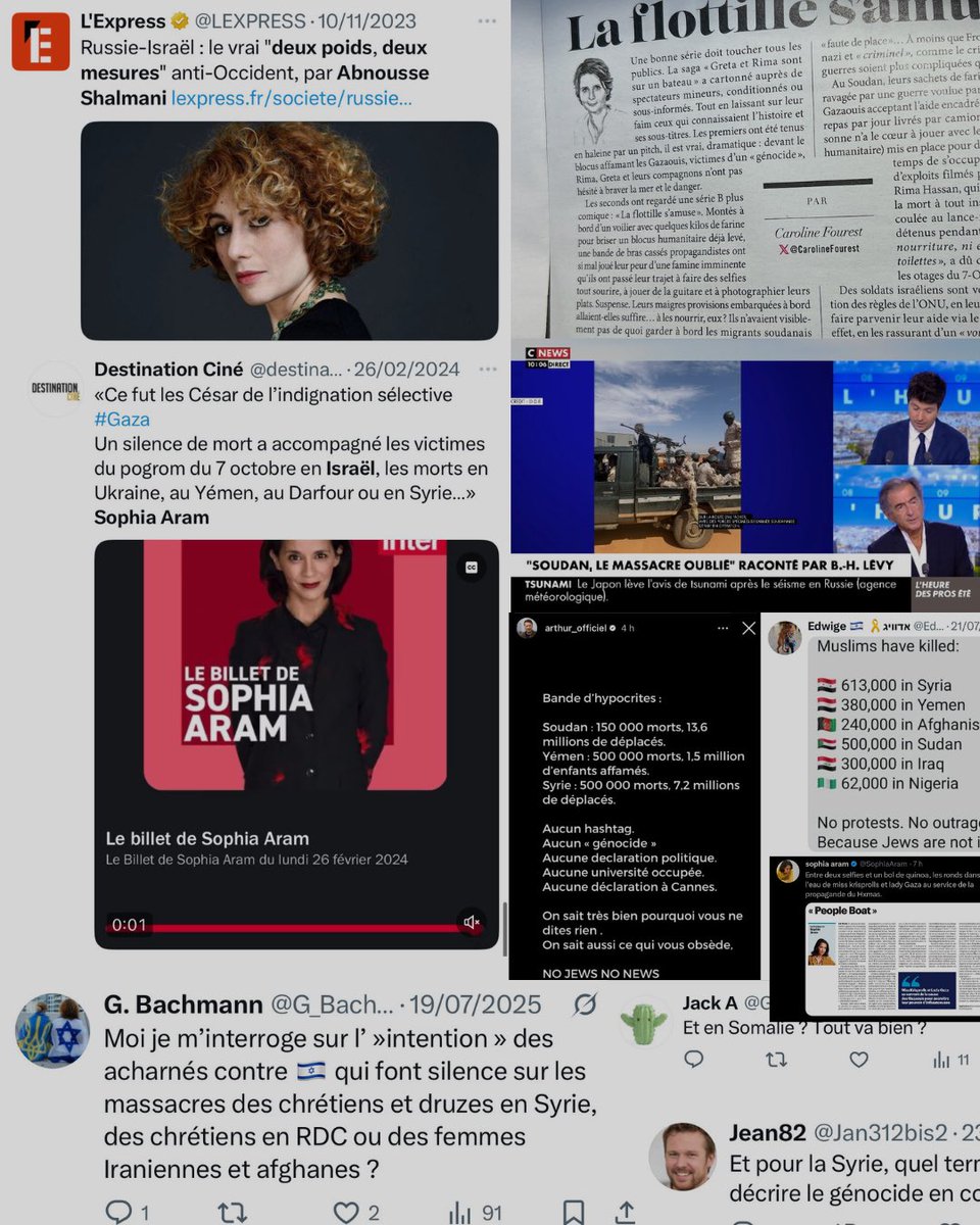 📣« Pourquoi toujours Israël ? »
« On ne vous entend pas trop sur le Soudan, la Syrie, le Yémen, le Congo ! »

C’est un tel cliché. Vide. Stupide. Je ne devrais même pas y répondre…

Mais c’est samedi, j’ai le temps. 🤷🏻‍♂️

🧵Alors allons-y.👇