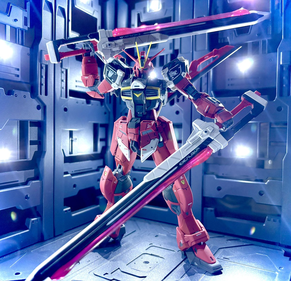 RGソードインパルスSPEC II完成😁
つや消し仕上げです。
#ガンダム　#ガンプラ　#ガンプラ好きと繋がりたい　#gundam  #gunpla  #プラモデルライフ  #プラモデル　#ソードインパルス　#ガンダムシード