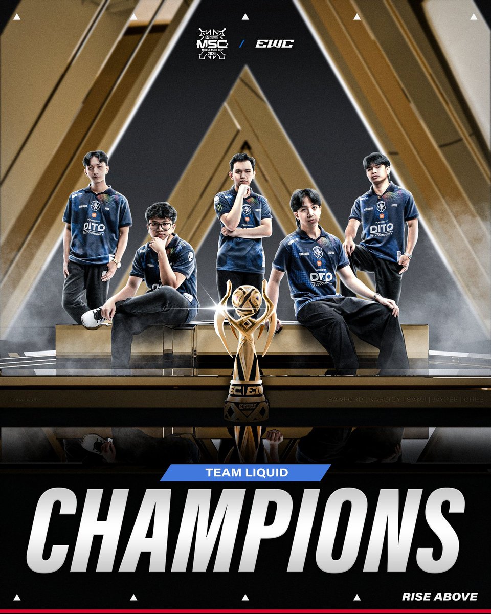 Parlons Esport (@parlonsesport) on Twitter photo 🚨⚔️📱EWC | LIQUID CHAMPIONS DE MOBILE LEGENDS
La <a href="/TeamLiquid/">Team Liquid</a> l'emporte 4-1 face à <a href="/selangorfc/">Selangor FC</a> et sont vos champions Mobile Legends 👑
Avec la victoire de Magnus Carlsen sur Chess ♟️ hier, Liquid remporte 2 des 4 trophées possible cette semaine 🏆
#EWC2025 🚨⚔️📱EWC | LIQUID CHAMPIONS DE MOBILE LEGENDS
La <a href="/TeamLiquid/">Team Liquid</a> l'emporte 4-1 face à <a href="/selangorfc/">Selangor FC</a> et sont vos champions Mobile Legends 👑
Avec la victoire de Magnus Carlsen sur Chess ♟️ hier, Liquid remporte 2 des 4 trophées possible cette semaine 🏆
#EWC2025