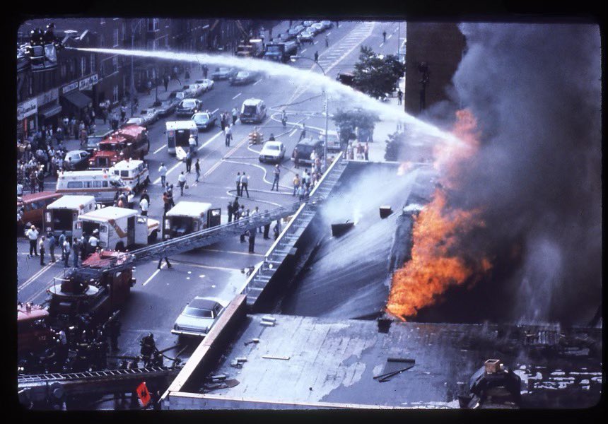 The August 2, 1978 fire at a Brooklyn Waldbaum's claimed the lives of six firefighters. It is one of the worst fires in the Department’s history. 

 20 members were on the roof when the supermarket's center section collapsed. 12 more were thrown into the flames.

Lt. James E.