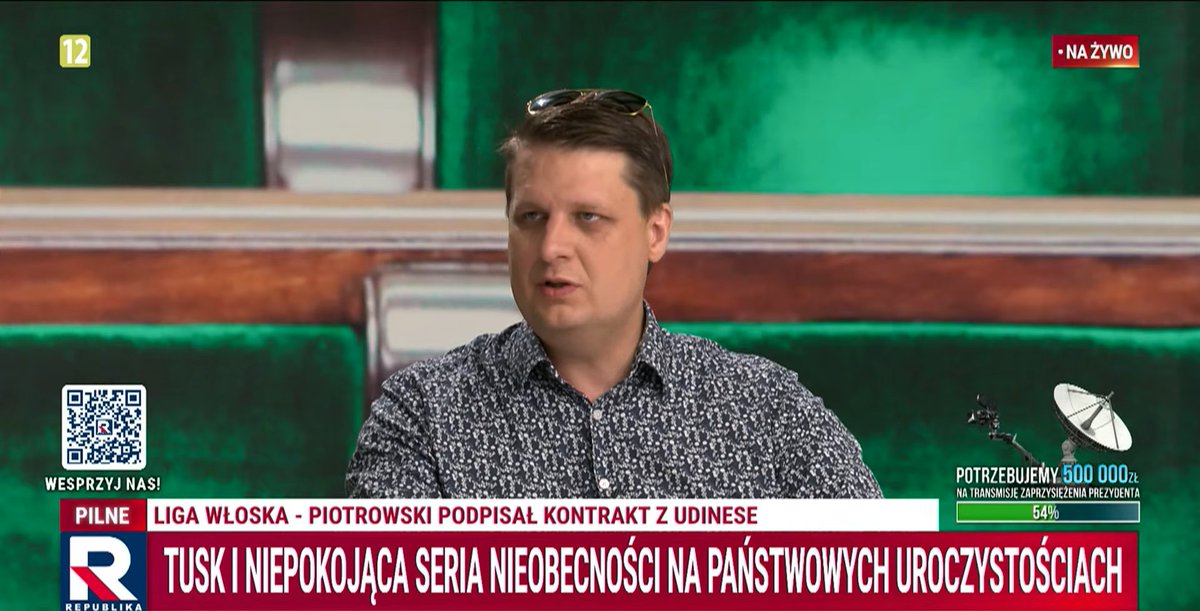 Telewizja Republika 🇵🇱 #włączprawdę (@republikatv) on Twitter photo #RepublikaDzień | <a href="/FilipRdesinski/">Filip Rdesiński</a>: Donald Tusk po prostu nie zabiera głosu i nie pojawia się na uroczystościach. W moim przekonaniu jest to związane z tym, że bardzo niekomfortowo mógłby się czuć w towarzystwie Prezydenta RP. Szczególnie, że sam lubi odgrywać pierwsze skrzypce i #RepublikaDzień | <a href="/FilipRdesinski/">Filip Rdesiński</a>: Donald Tusk po prostu nie zabiera głosu i nie pojawia się na uroczystościach. W moim przekonaniu jest to związane z tym, że bardzo niekomfortowo mógłby się czuć w towarzystwie Prezydenta RP. Szczególnie, że sam lubi odgrywać pierwsze skrzypce i