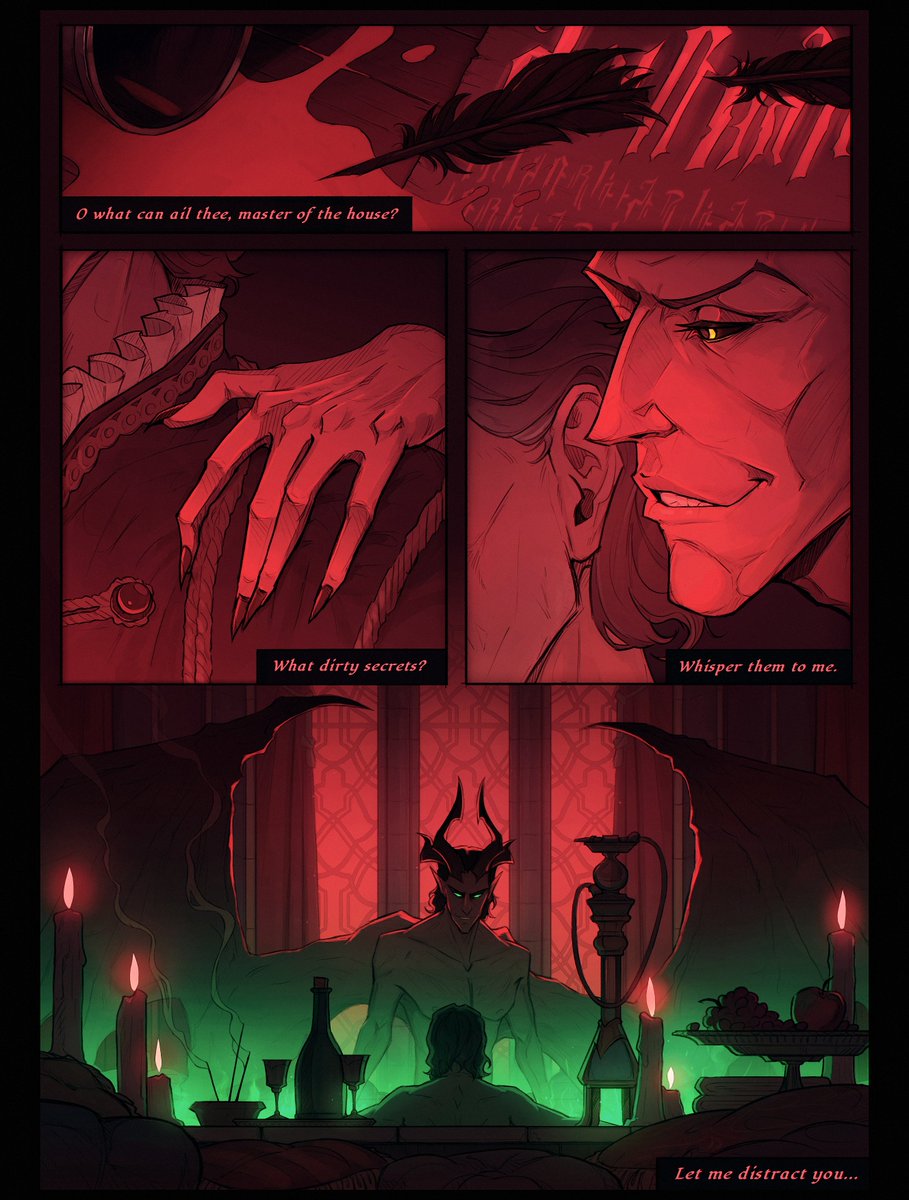 my contribution for <a href="/infernalcorner/">Infernal Corner Zine</a> #raphaelbg3 #bg3raphael #baldursgate3raphael