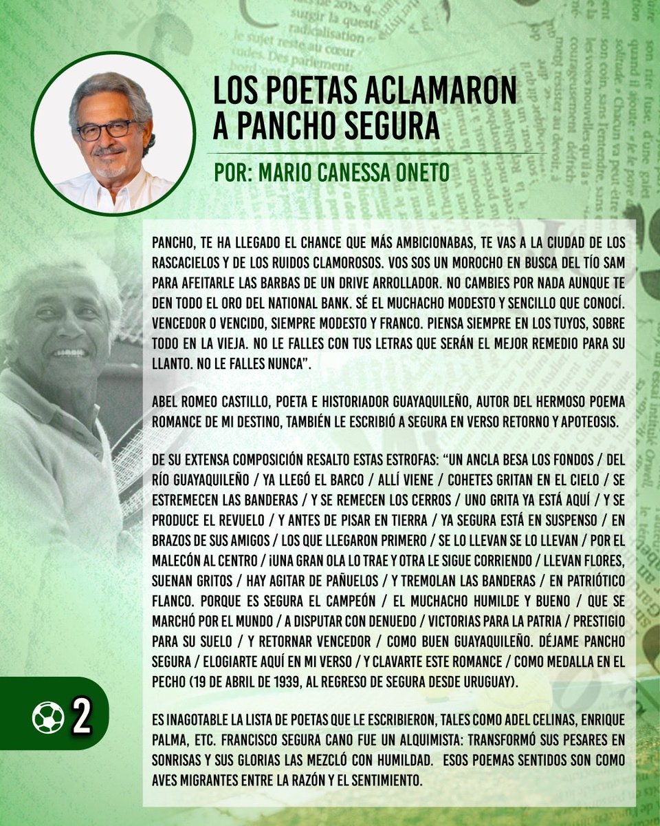 Poemas al gran Pancho Segura …