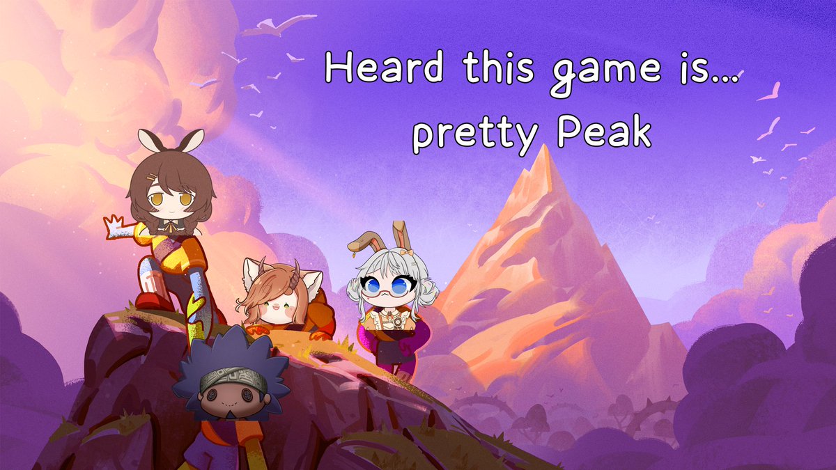 Mocha ☕🔮 bnuuy (@mochamagica) on Twitter photo Tonight at 7pm CST I'll be playing Peak for the first time with my lovely friends <a href="/MomatCookieBox/">MomAtCookieBox → Otakuthon</a> <a href="/pockeiichan/">Pockeii 🎀🍂 Autumn Vtuber</a> and <a href="/Its_Pucci/">ItsPucci 🧪 Merchant VTuber</a> !!
(I vote we eat Pockeii first guys)
🔗🔽 Tonight at 7pm CST I'll be playing Peak for the first time with my lovely friends <a href="/MomatCookieBox/">MomAtCookieBox → Otakuthon</a> <a href="/pockeiichan/">Pockeii 🎀🍂 Autumn Vtuber</a> and <a href="/Its_Pucci/">ItsPucci 🧪 Merchant VTuber</a> !!
(I vote we eat Pockeii first guys)
🔗🔽