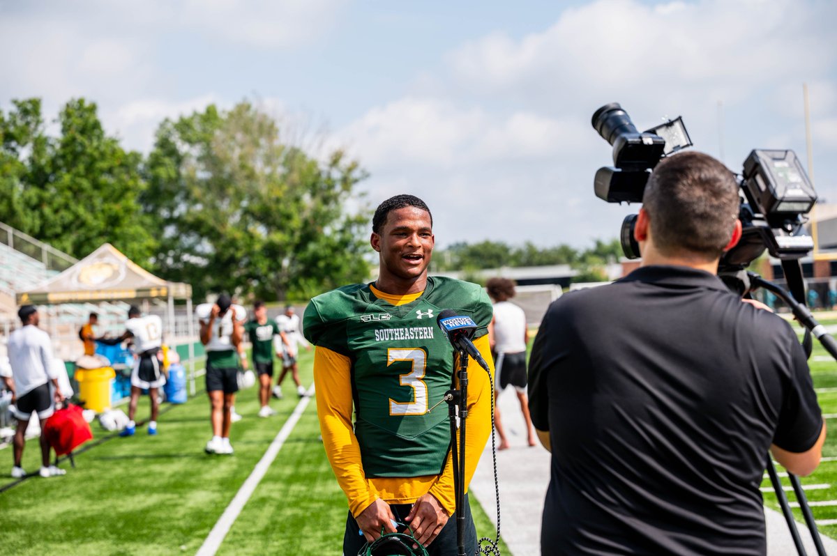Southeastern Football (@lionupfootball) on Twitter photo Thanks to <a href="/richiemills/">Richie Mills</a> of <a href="/WGNOtv/">WGNO-TV (ABC) New Orleans</a> for the coverage of <a href="/LionUpFootball/">Southeastern Football</a> at Friday's practice
#LionUp | #TheStandard Thanks to <a href="/richiemills/">Richie Mills</a> of <a href="/WGNOtv/">WGNO-TV (ABC) New Orleans</a> for the coverage of <a href="/LionUpFootball/">Southeastern Football</a> at Friday's practice
#LionUp | #TheStandard