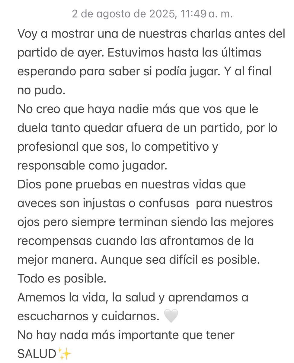 SALUD ES VIDA. Vida es tener salud ✨
Un gran consejo que no quiero dejar pasar.