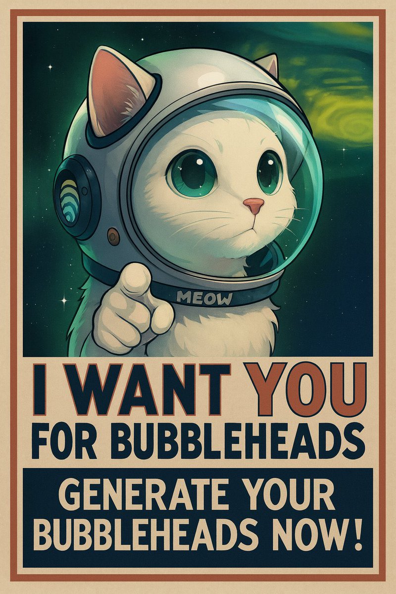 🫵🏻 BUBBLEHEADS ASSEMBLE 🚨  

~We’ve officialy launched ~

The Bubbleheads pfp generator 🫧

Generate yours now → bubbleheads.xyz   

Join the JUP movement (cult) and tag us with your new PFP!