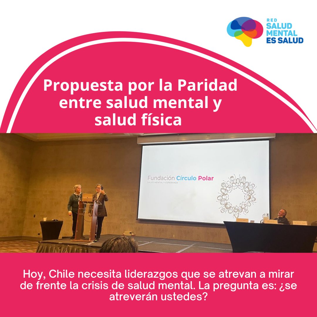 Comenzamos la presentación de nuestra propuesta por la paridad ente la salud mental y la salud física de cara a la próxima elección presidencial.

La salud mental no puede seguir siendo la hermana pobre del sistema de salud.
<a href="/jeannette_jara/">Jeannette Jara Román</a> <a href="/evelynmatthei/">Evelyn Matthei</a> <a href="/joseantoniokast/">José Antonio Kast Rist 🖐️🇨🇱</a>
