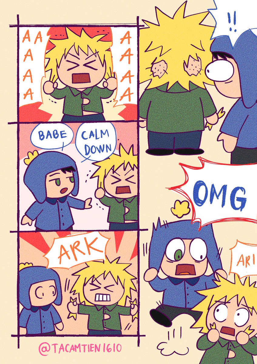 CALM DOWN ! CRAIG 😖
Fan art tweek &amp; craig❤️
Collection of short stories about my favorite characters Follow me to see more stories 📷<😘
#artbyme #fanart #tweek #craig #creek #southpark