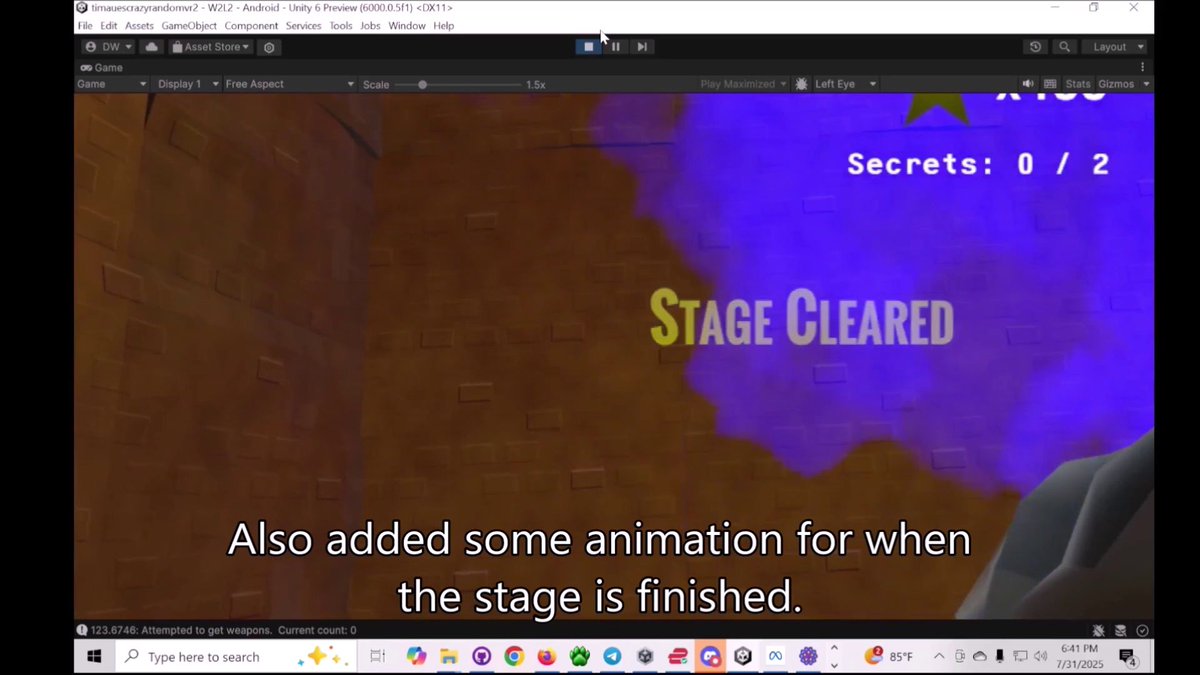 davididev's tweet image. Happy #screenshotsaturday.  Doing some #madewithunity #VR work and a little in #godotengine.  Haven&apos;t had a lot of free time to really work on either project.
youtube.com/watch?v=VMBOiv…