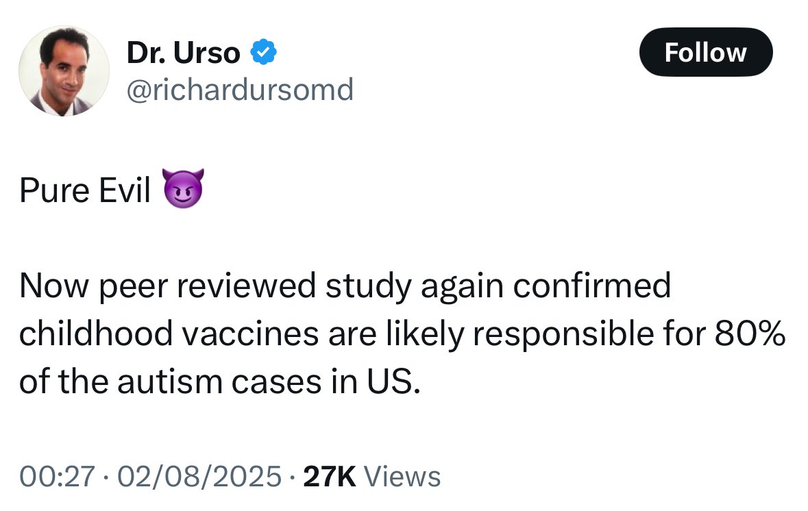 This is a lie 

I seriously doubt this is a real doctor 

I hope it's fake