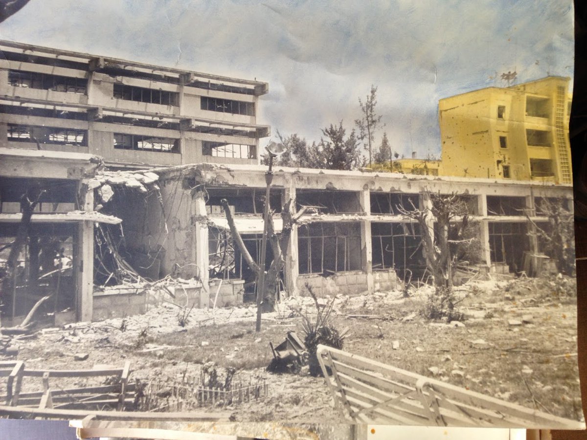 My school in Saida in 1982 -     i can talk endlessly about peace and war and most of you have witnessed it all.  

To me it was always a personal issue.  I "Survived Lebanon" is the term i keep using abroad.  It scars you beyond mend and requires time and will to heal