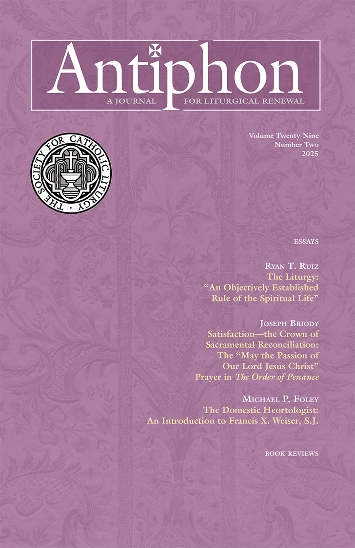 📣 The latest issue of Antiphon is now available to read online on <a href="/ProjectMUSE/">Project MUSE</a> and will shortly be sent out to our members and subscribers. Members of the Society for Catholic Liturgy have free digital access through our website. muse.jhu.edu/journal/708