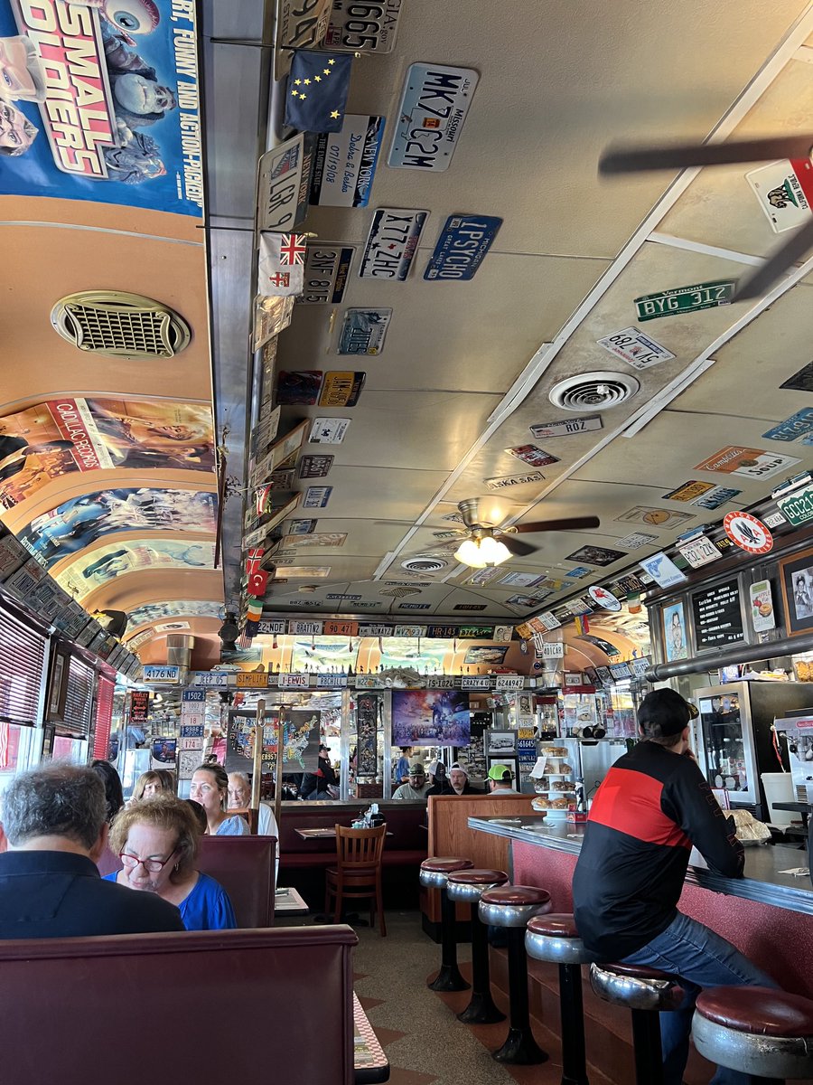 Diner culture: Saturday morning at local diner before I head to the law office.
