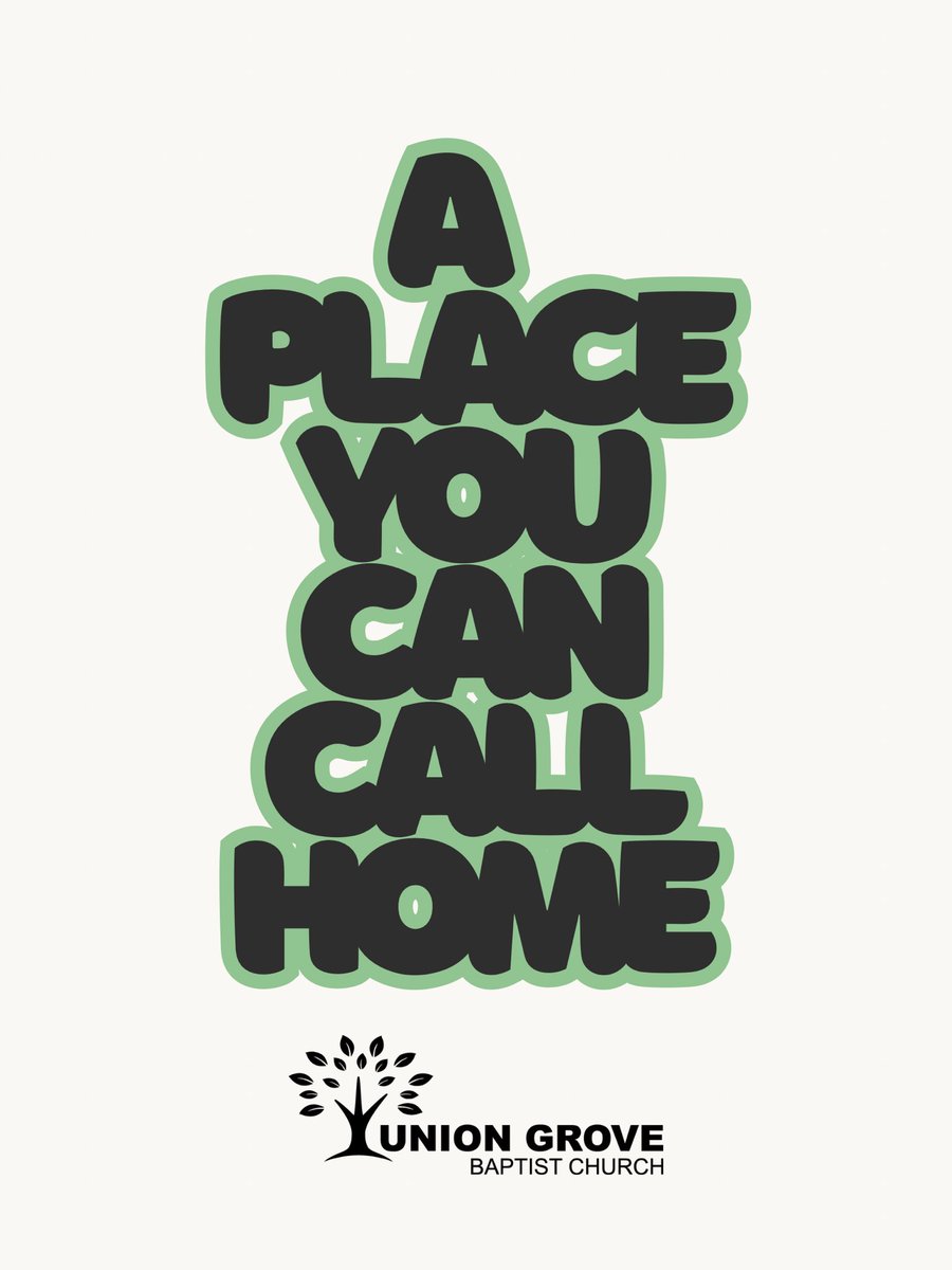 At Union Grove, church isn’t just a place you go — it’s a family you belong to. 💚 From the youngest to the oldest, there’s a place for every member of your family to grow, connect, and feel at home.

8:30 or 11:00 
2295 Union Grove Rd. Lexington, NC