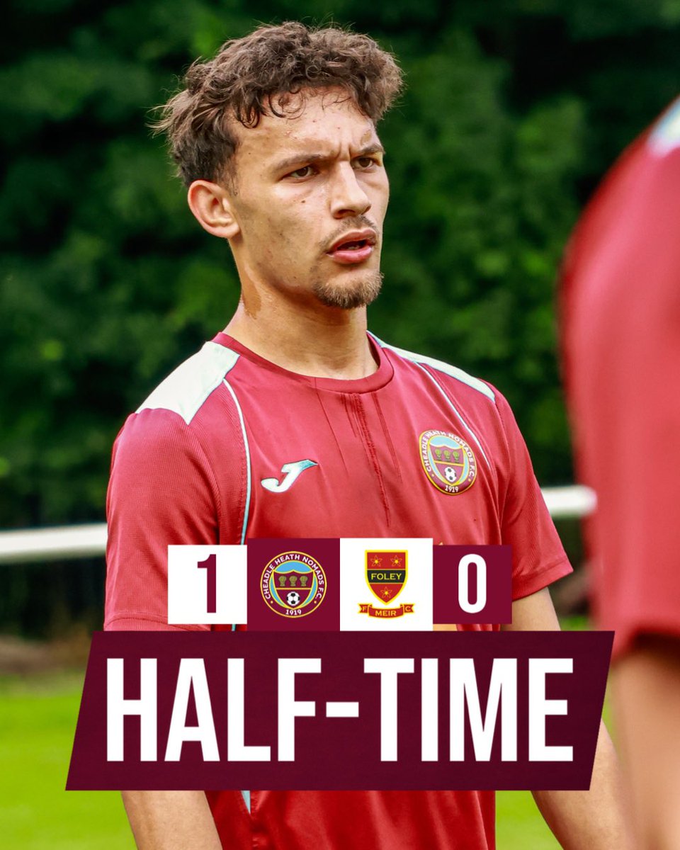 Cheadle Heath Nomads (@cheadlenomads) on Twitter photo ⏱️45’ | HALF-TIME
Nomads lead at the break! McHugh’s late first half strike gives us the advantage heading into the second half
<a href="/CheadleNomads/">Cheadle Heath Nomads</a> 1-0 <a href="/foley_fc/">Foley Meir FC</a>
#WeAreNomads | <a href="/nwcfl/">The NWCFL ⚽️</a> ⏱️45’ | HALF-TIME
Nomads lead at the break! McHugh’s late first half strike gives us the advantage heading into the second half
<a href="/CheadleNomads/">Cheadle Heath Nomads</a> 1-0 <a href="/foley_fc/">Foley Meir FC</a>
#WeAreNomads | <a href="/nwcfl/">The NWCFL ⚽️</a>