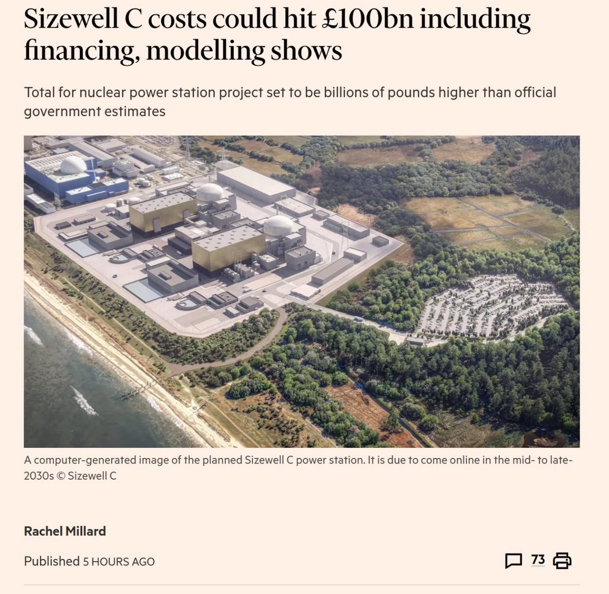 Tyler Norris (@tylerhnorris) on Twitter photo The UK’s next nuclear project will be the world’s most expensive power plant ever built, in absolute and $/kW terms. <a href="/FT/">Financial Times</a> The UK’s next nuclear project will be the world’s most expensive power plant ever built, in absolute and $/kW terms. <a href="/FT/">Financial Times</a>