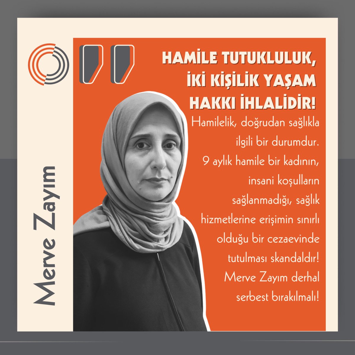 odakdunyam (@odakdunyam) on Twitter photo 9 aylık hamile Merve Zayım’ın eşi Furkan Zayım: “Eşime infaz erteleme verilmesi lazım. Kanunen tutuksuz yargılanması için tüm şartlar mevcut. Buna rağmen eşimi tutukladılar.”
<a href="/cemre_birand2/">Cemre Birand</a>
9AylıkHamile VeCezaevinde 9 aylık hamile Merve Zayım’ın eşi Furkan Zayım: “Eşime infaz erteleme verilmesi lazım. Kanunen tutuksuz yargılanması için tüm şartlar mevcut. Buna rağmen eşimi tutukladılar.”
<a href="/cemre_birand2/">Cemre Birand</a>
9AylıkHamile VeCezaevinde